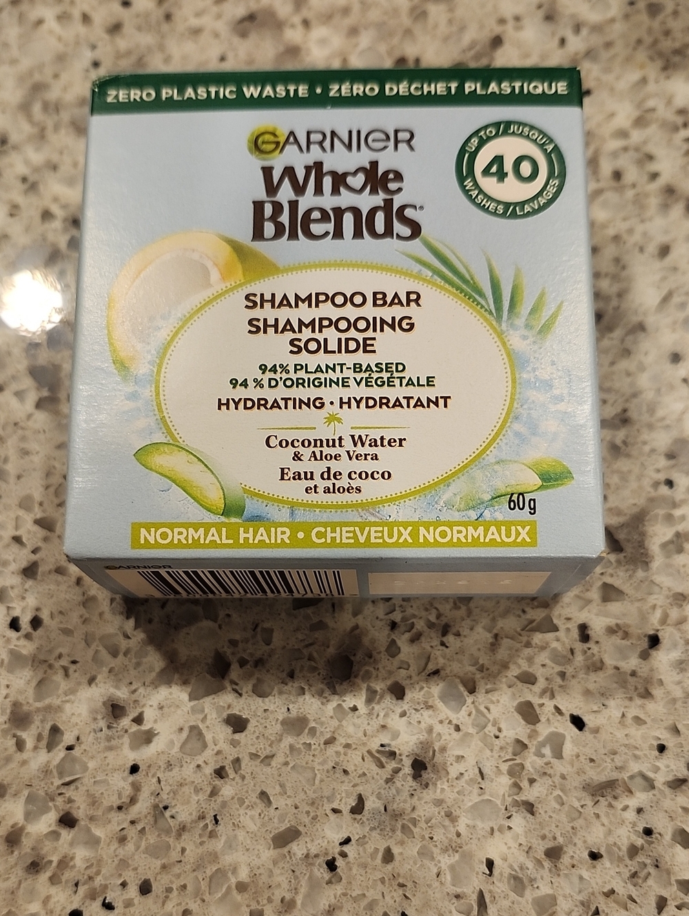 Garnier Whole Blends Hydrating Coconut Water & Aloe Vera Shampoo Bar